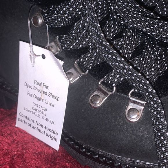 J Crew shearling lined hiking boots! Size 6 NWT - Picture 6 of 8